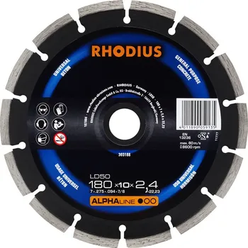 Řezný kotouč Rhodius 303188 | Diamantový řezný kotouč LD50 180x7,0x2,4x22,23 mm