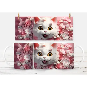 Keramický hrneček - kočička 17