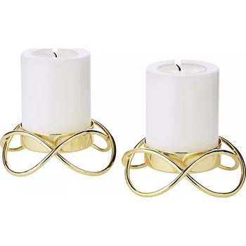 Svícen Svícen "Bastia" zlatý, set 2ks - EDZARD