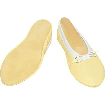 Dámská sálová obuv Taneční cvičky kůže Iris - podešev kůže - světle béžové - 42