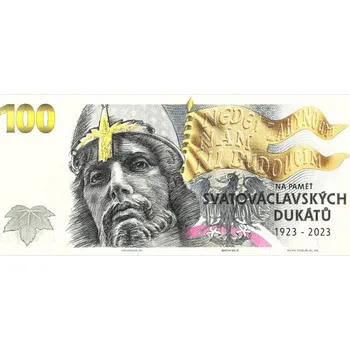 Paměťovka - pamětní tisk v podobě bankovky Svatý Václav
