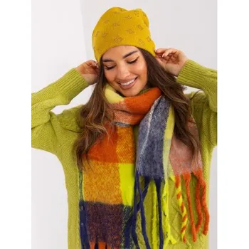 Čepice Dámská čepice s kašmírem CALUA olivová