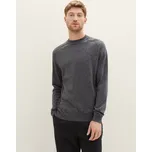 TOM TAILOR PÁNSKÝ MELÍROVANÝ SVETR - ŠEDÝ XXL