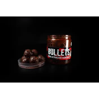 Boilies G.B.U. BULLETS SQUID 77 dipované boilies 20 mm 200 ml
