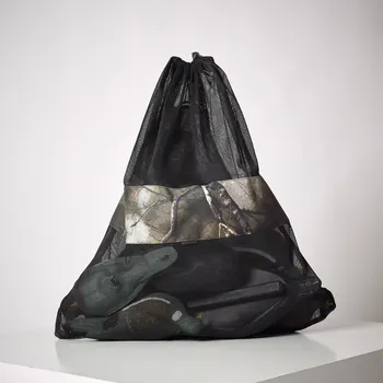 Sportovní taška SOLOGNAC Vak na balabány 100 vzor Treemetic KAŠTANOVÁ|ZELENÁ