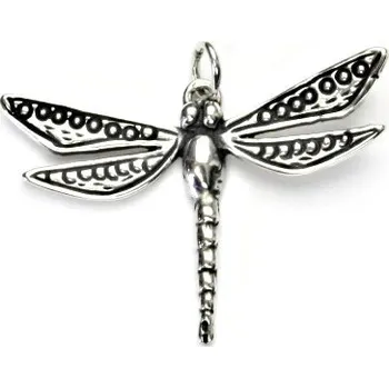 Přívěsek Stříbrný přívěsek vážka - P372 (Stříbrná vážka)