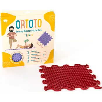 Ortoto - ortopedická podlaha Výstupky tvrdé - dárkové balení 1 ks Červená