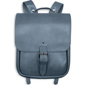 Městský batoh Eggo Douglas kožený batoh Šedá