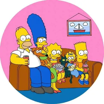 Jedlá dekorace na dort Jedlý papír Simpsons 19,5cm - Pictu Hap