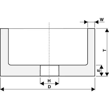 Brusný kotouč Tyrolit T415342 | Brusný kotouč hrncovitý 50x50x13-12,5x20 mm, 49C40K9V40 (Z40)