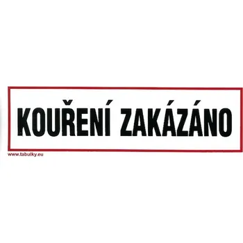 Magg 120082 Kouření zakázáno 210x70mm - plastová tabulka