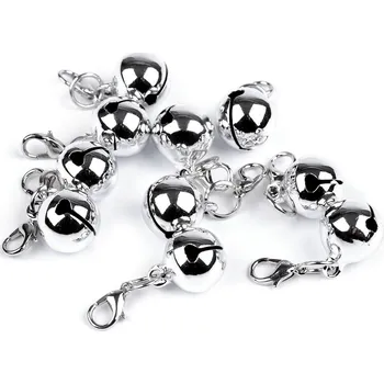 Výtvárné potřeby Rolnička s karabinkou Ø13 mm, barva 1 stříbrná