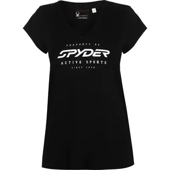 Dámské tričko dámské tričko SPYDER active sports - BLACK - L (Allure Graphic T Shirt Ladies)