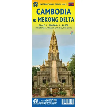 ITMB Publishing mapa Cambodia-Mekong Delta 1:800-1:410 t. ITM