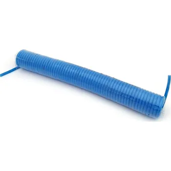 Příslušenství ke kompresoru Spirálová polyuretanová hadice 8/5mm - modrá - 15m (Spirálová polyuretanová hadice 8/5mm - modrá - 15m)
