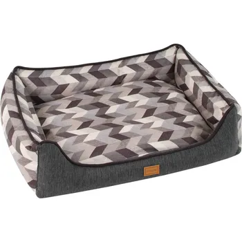 Pelíšek pro psa O´LALA PETS Pelech s bočnicemi LOUIS 70x100cm Šedá