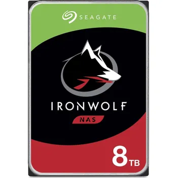 Pevný disk Seagate IronWolf ST8000VN004 - Pevný disk - 8 TB - interní - 3.5" - SATA 6Gb/s - 7200 ot/min. - vyrovnávací paměť: 256 MB