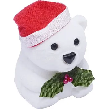 Dárková krabička Dárková krabička vánoční medvídek (Dárková sametová krabička vánoční medvídek)