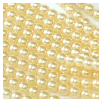 Materiál na výrobu šperku voskové perly 8 mm krémové