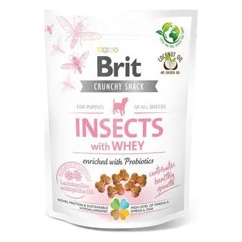 Pamlsek pro psa Brit Care Dog Crunchy Crack.Insec.Puppy Whey Prob 200g