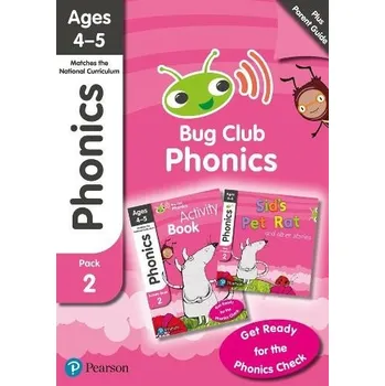 Cizí jazyk Bug Club Phonics Learn at Home Pack 2, Phonics Sets 4-6 for ages 4-5 (Six stories + Parent Guide + Activity Book) - Johnston, Rhona a Watson, Joyce a Willis, Jeanne a Lynch, Emma a Sandford, Nicola a Hughes, Monica