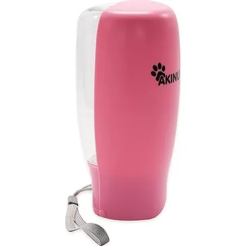 Miska pro psa Akinu cestovní lahev 550 ml růžová