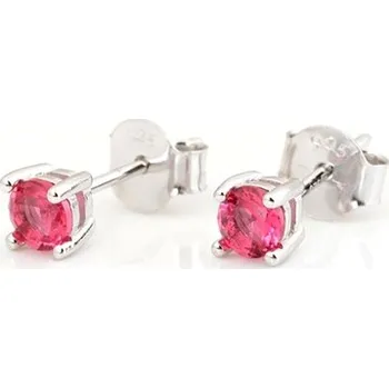 Náušnice Stříbrné náušnice pecičky se zirkony AGUP1673