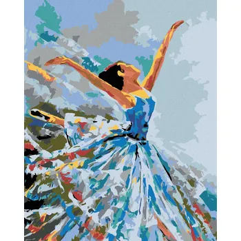 Diamondi Tančící baletka 40 x 50 cm bez rámu Diamantové malování Diamondi Tančící baletka 40 x 50 cm bez rámu