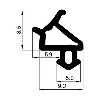 Těsnění plastových oken EPDM OS1530 1 m