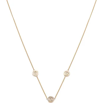 Šperk Liu Jo Krásný pozlacený náhrdelník s logy Fashion LJ2081 + 2 měsíce na vrácení zboží