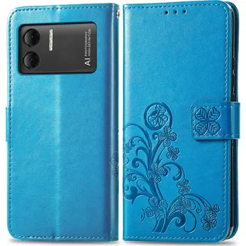 Pouzdro na tablet VSECHNONAMOBIL 65234 ART FLOWER S Peněženkový kryt Doogee X98 / X98 Pro modrý