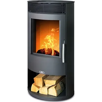 Krbová kamna ABX Kamna krbová Tartu 5, černý plech, 5kW