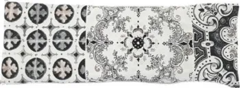Polštář Špaldový nahřívací bederní polštářek majolika šedý/béžový 18 x 55 cm