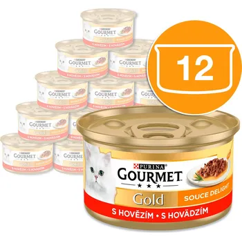 Gourmet Gold Sauce Delight minifilety s hovězím v omáčce 12 x 85g