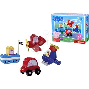 Hračka pro nejmenší Stavebnice Peppa Pig Vehicles Set PlayBig Bloxx