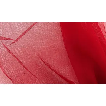 Pevný tyl - červená - šíře 150 cm