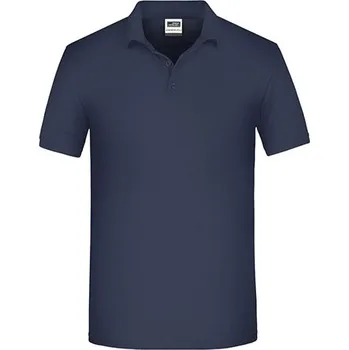 Pánské tričko James&Nicholson Pánská polokošile JN874 Navy 6XL
