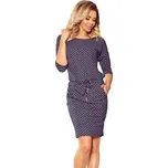 Dámské šaty Numoco 13-157 světle modrá džínovina XS