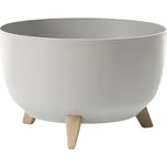 Žardinka ROMA ECO WOOD plastová 4v1 na 3 nožičkách Ø 29 cm šedá