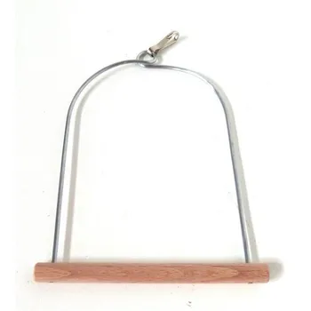 Hračka pro ptáka Houpačka dřevěná S malá pro malý papoušky 12 x 14 cm