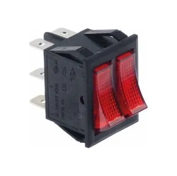 vypínač Kolébkový vypínač dvojitý 30x22 220-250V