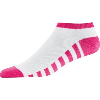 Dámské ponožky FOOTJOY dámské ponožky Prodry Lightweight Fashion proužek růžovo-bílé