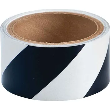 B957 2"X5YDS B/W STRIPED REFLECTIVE TAPE