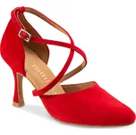 Rummos,Elegantní kožené lodičky R329/50, červený semiš 39