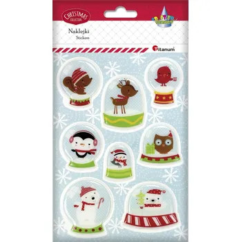 samolepka ST187, Samolepky-Vánoce/zvířátka, rozměr archu 12x16,5cm