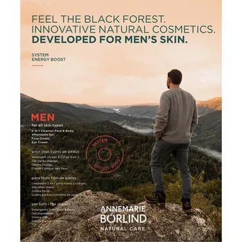 Pleťový krém Annemarie Börlind VZORKA MEN System Energy Boost linie 4x2ml