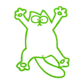 Samolepící dekorace Kočka 041 pravá rozpláclá na skle (58 - 3D karbon zelený kawasaki) SAMOLEPKA NA AUTO, NÁLEPKA, FÓLIE, POLEP, TUNING, VLASTNÍ TEXT, TISK, AUTOSAMOLEPKY.cz, POLEPY, OBRÁZEK, LOGO, 3D STICKERS