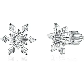 Náušnice Olivie Stříbrné náušnice SNĚHOVÁ VLOČKA 7927 Ag 925; ≤1,7 g.