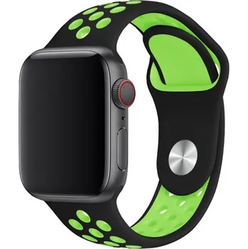 Příslušenství k chytrým hodinkám Sportovní silikonový řemínek pro chytré hodinky Apple Watch 45 mm (8.série) - zelený