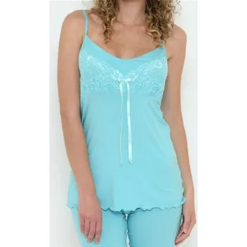 Dámské pyžamo Dámské pyžamo FOLLIA Chloe Moya tyrkys tyrkysová XL